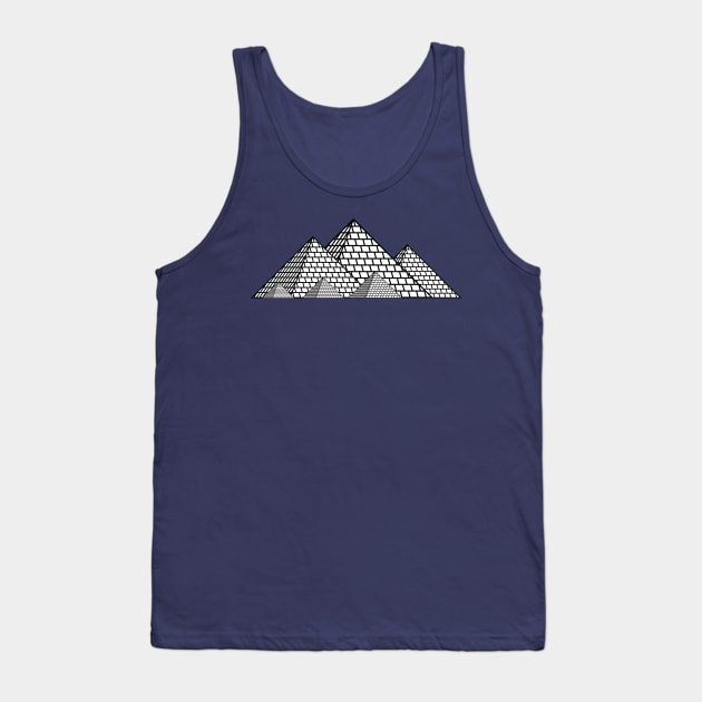 Pyramids of Egypt (white) Tank Top by PabloDeChenez